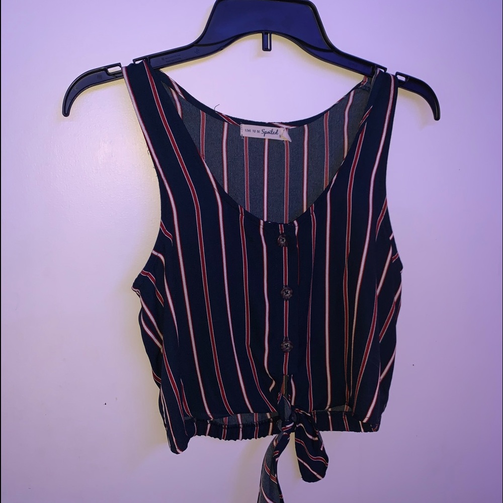 Button Up Crop Top